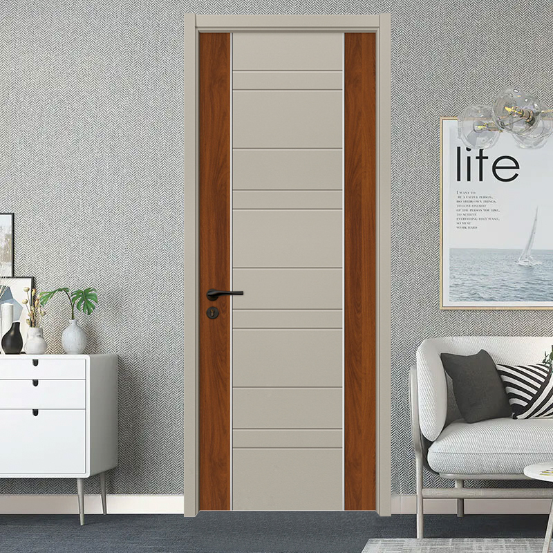 GA20-21-2 Polychome light luxuary office door PVC wooden door