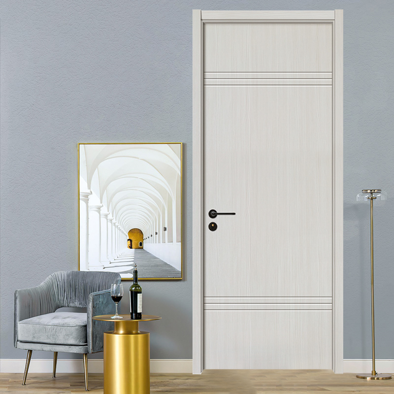 GA20-37 White manchurian ash interior door bedroom PVC flush door