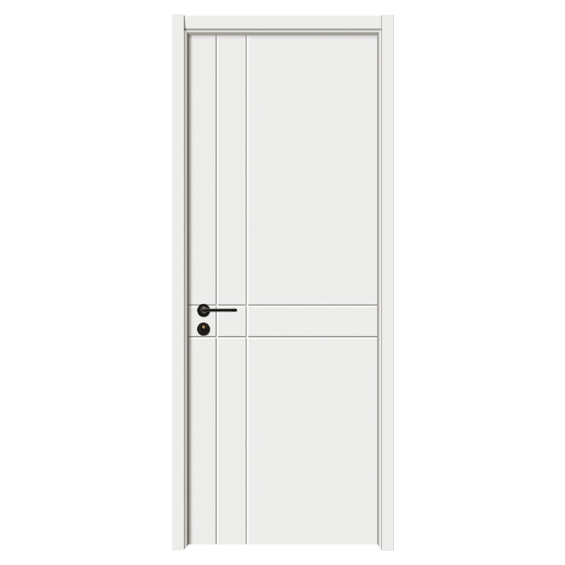 GA20-40 Pure White Simple PVC MDF Interior Wooden Door