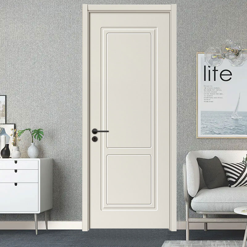 GA20-53 White Modren PVC MDF Interior Wooden Door