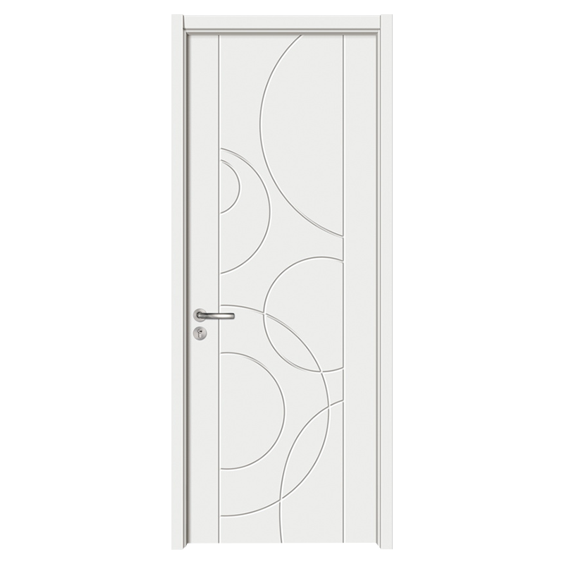 GA20-57 Pure White Modren Design PVC MDF Interior Wooden Door